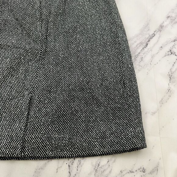 JRT Womens Vintage 90s Tweed Mini Skirt Size 12 New Black White Academia - Picture 8 of 9